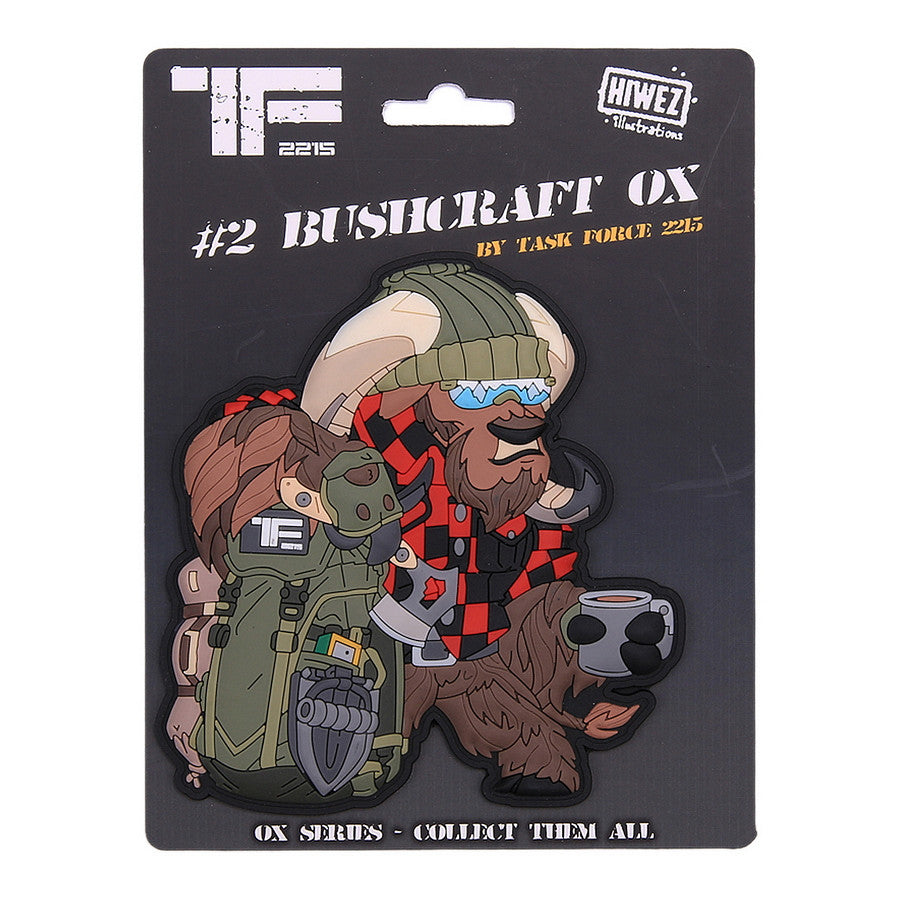 Patch 3D PVC TF-2215 Bushcraft Ox Nr.2 - Spirit de Aventură Detaliat