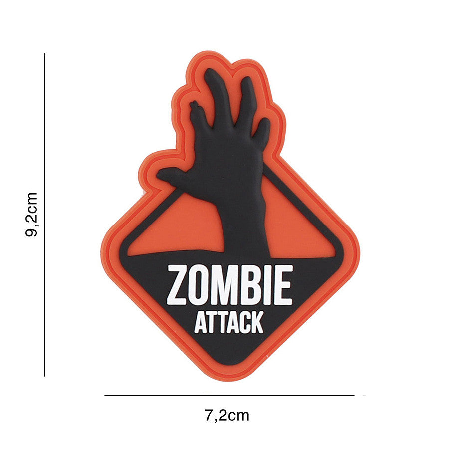 Patch 3D PVC Zombie Attack 2 Oranj #9120 - Semnul Tău de Rezistență