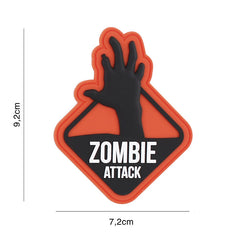 Patch 3D PVC Zombie Attack 2 Oranj #9120 - Semnul Tău de Rezistență