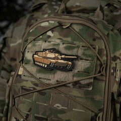 Patch ABRAMS M-Tac - Coyote, PVC 3D cu Velcro