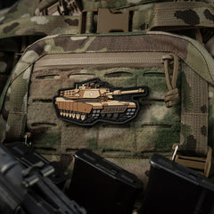 Patch ABRAMS M-Tac - Coyote, PVC 3D cu Velcro