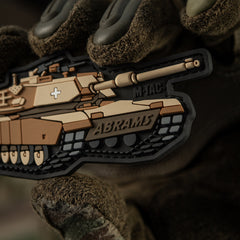 Patch ABRAMS M-Tac - Coyote, PVC 3D cu Velcro
