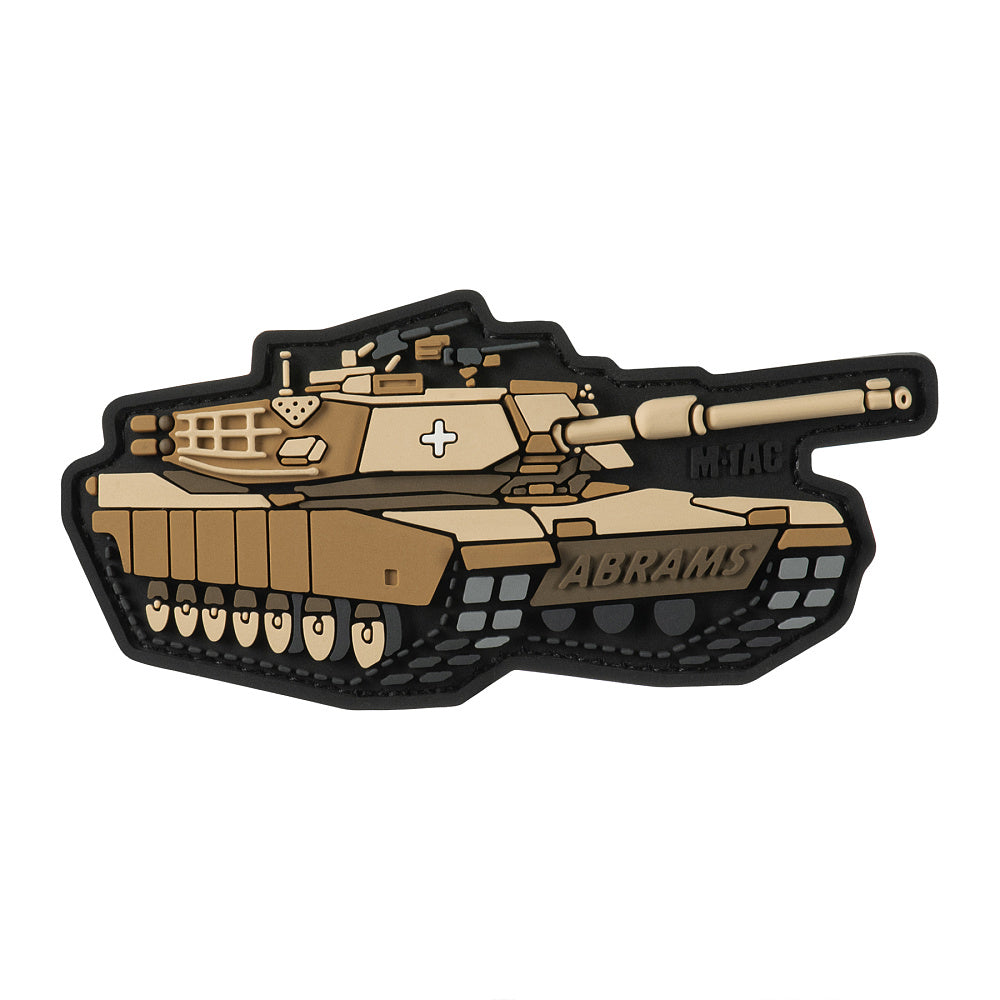 Patch ABRAMS M-Tac - Coyote, PVC 3D cu Velcro