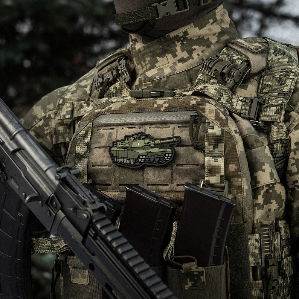 Patch ABRAMS M-Tac - PVC, Olive - Omul de Oțel al Ucrainei