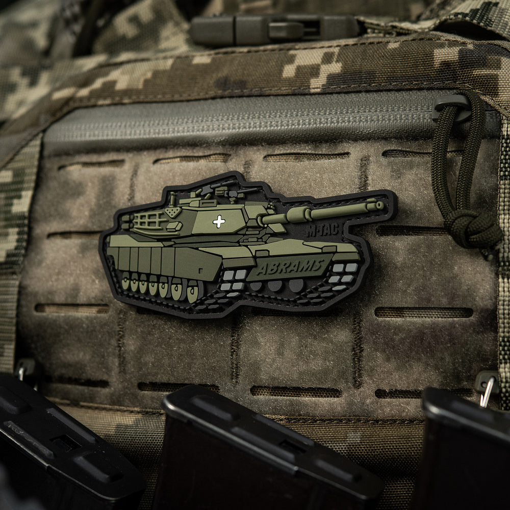 Patch ABRAMS M-Tac - PVC, Olive - Omul de Oțel al Ucrainei
