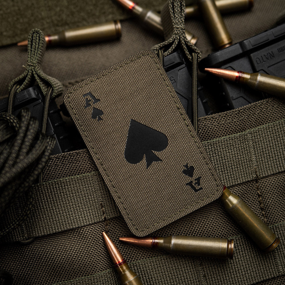 Patch Ace of Spades Laser Cut M-Tac - Verde Ranger/Negru Fosforescent