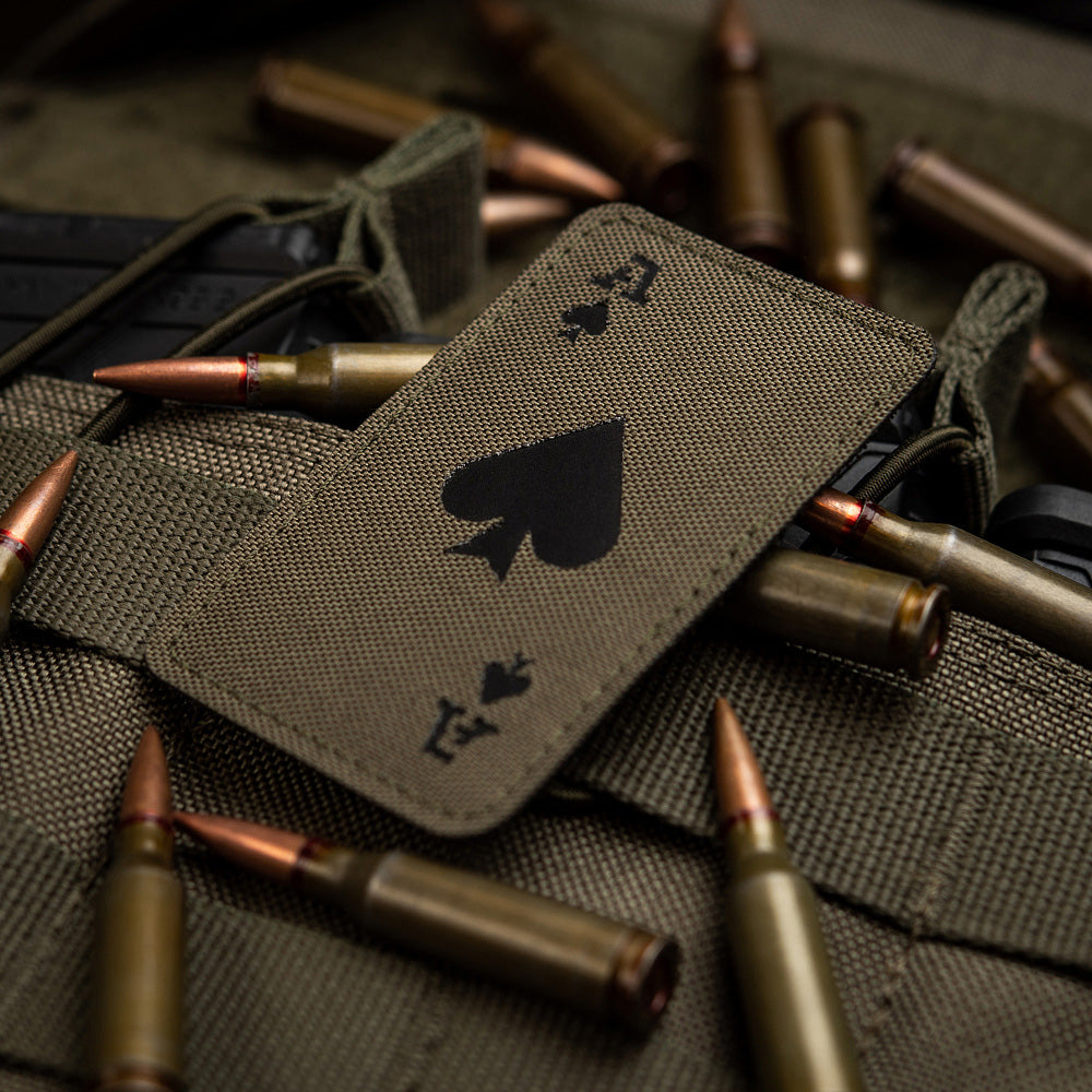Patch Ace of Spades Laser Cut M-Tac - Verde Ranger/Negru Fosforescent