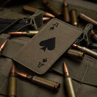 Patch Ace of Spades Laser Cut M-Tac - Verde Ranger/Negru Fosforescent