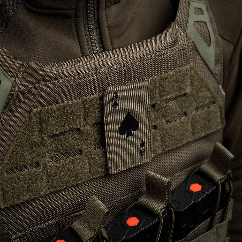Patch Ace of Spades Laser Cut M-Tac - Verde Ranger/Negru Fosforescent