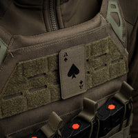 Patch Ace of Spades Laser Cut M-Tac - Verde Ranger/Negru Fosforescent
