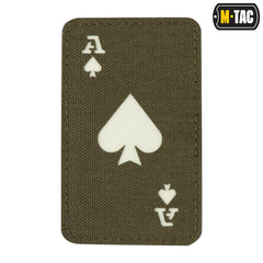 Patch Ace of Spades M-Tac Ranger Green/GID - Luminează în Întuneric