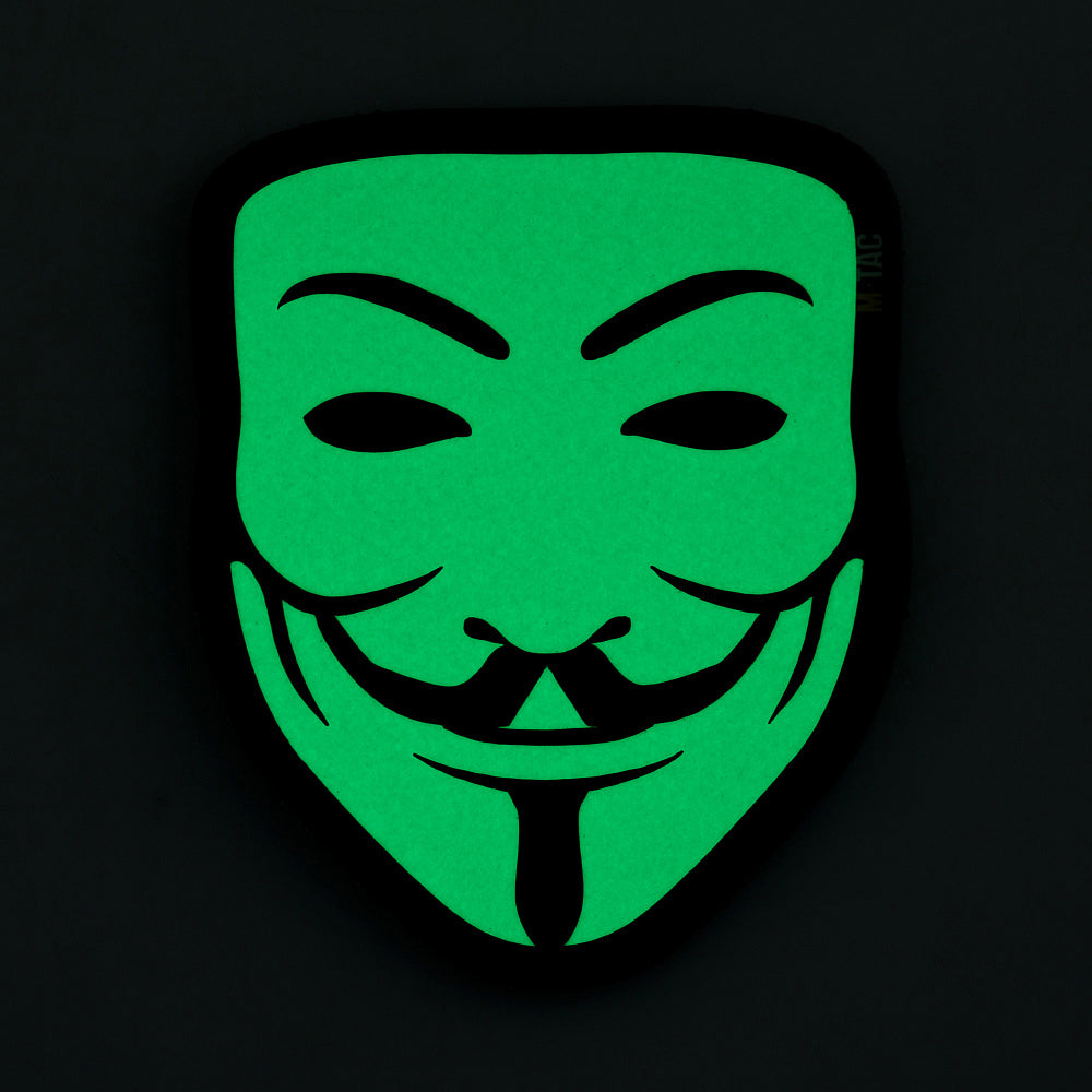 Patch Anonymous GID M-Tac - Mască Simbol, Strălucire în Întuneric