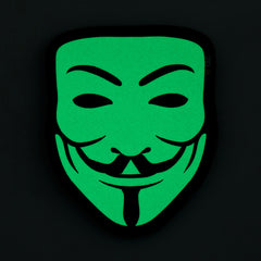 Patch Anonymous GID M-Tac - Mască Simbol, Strălucire în Întuneric