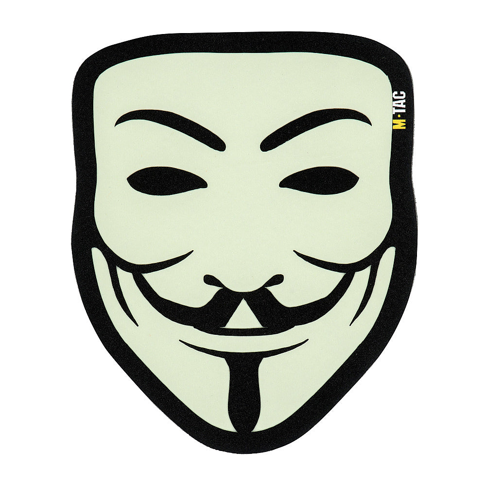 Patch Anonymous GID M-Tac - Mască Simbol, Strălucire în Întuneric
