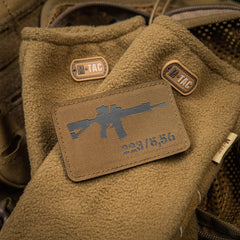 Patch AR-15 223/5,56 M-Tac - Coyote/Negru Laser Cut