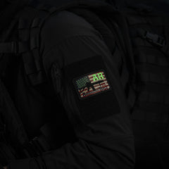 Patch AR-15 American Rifle M-Tac - Black/GID Glow in the Dark