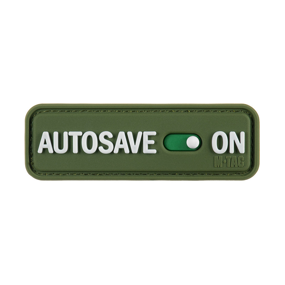 Patch Autosave M-Tac - Olive PVC cu Velcro