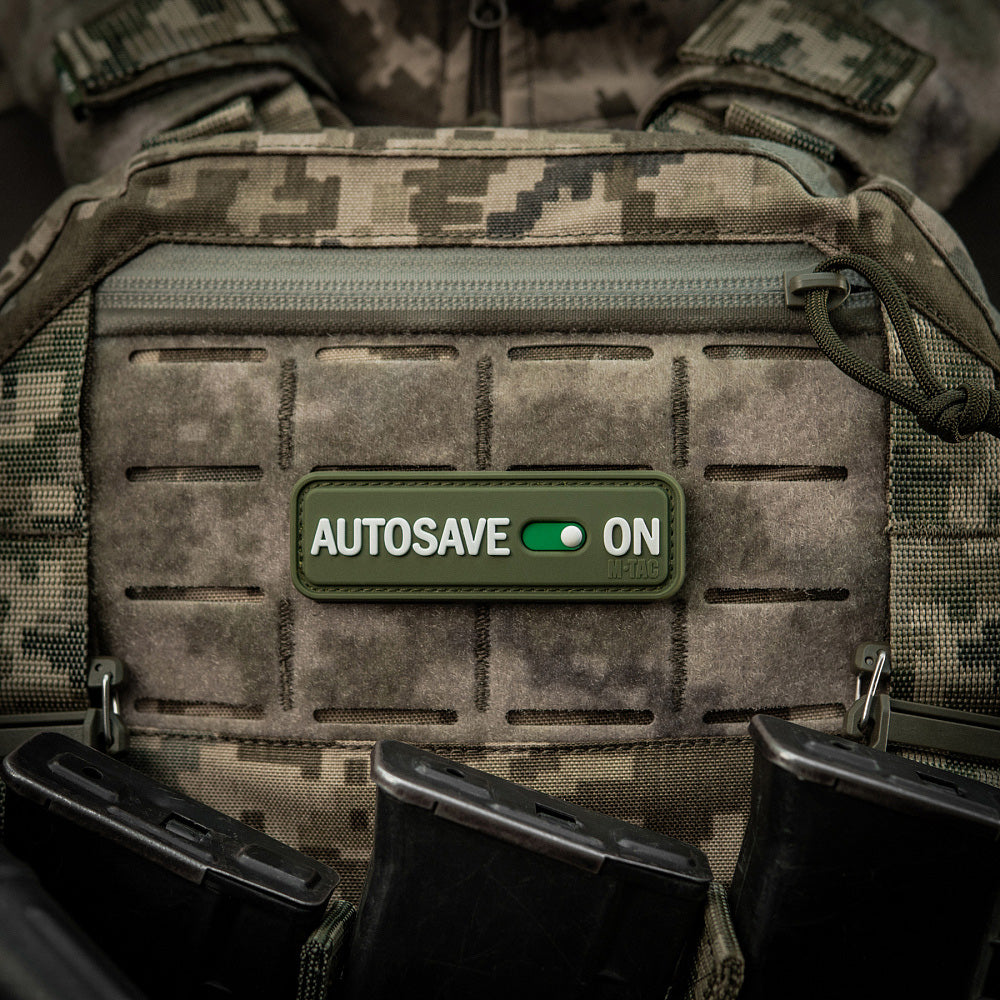 Patch Autosave M-Tac - Olive PVC cu Velcro