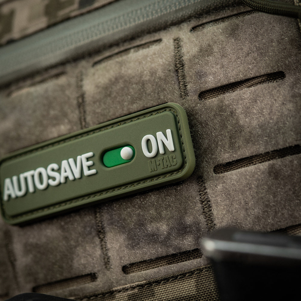 Patch Autosave M-Tac - Olive PVC cu Velcro