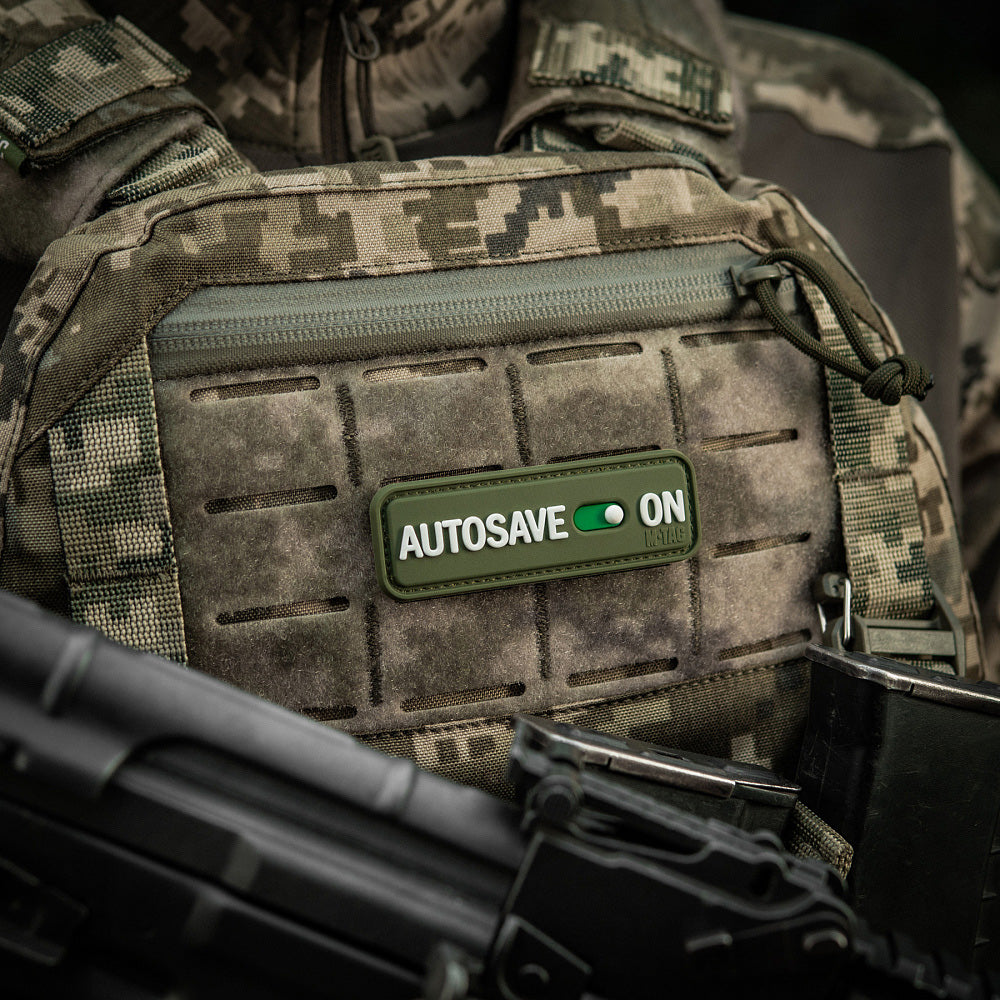 Patch Autosave M-Tac - Olive PVC cu Velcro