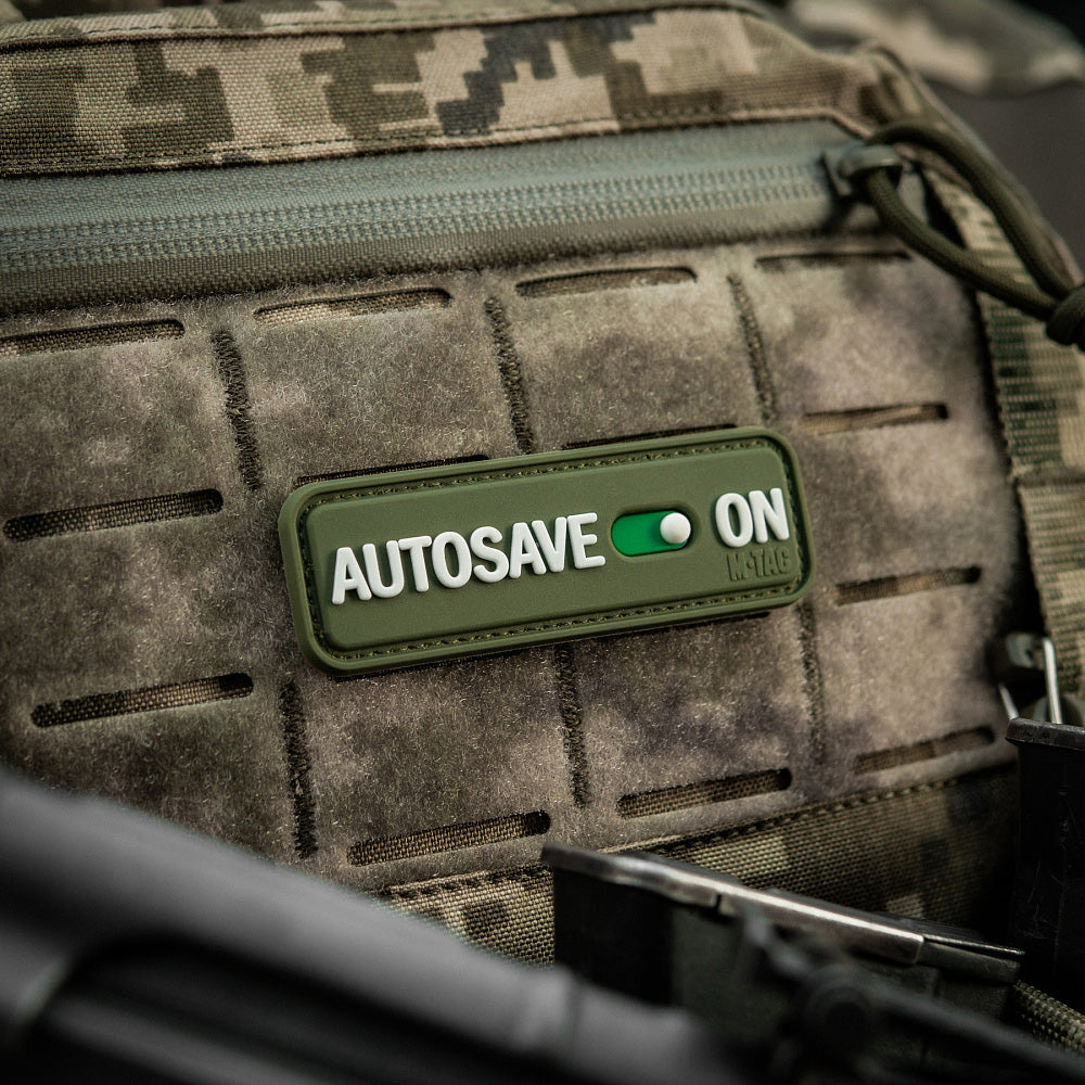 Patch Autosave M-Tac - Olive PVC cu Velcro