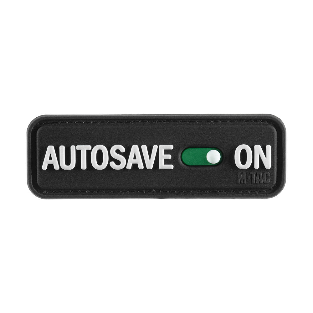 Patch Autosave PVC M-Tac - Black pentru Echipament Tactic