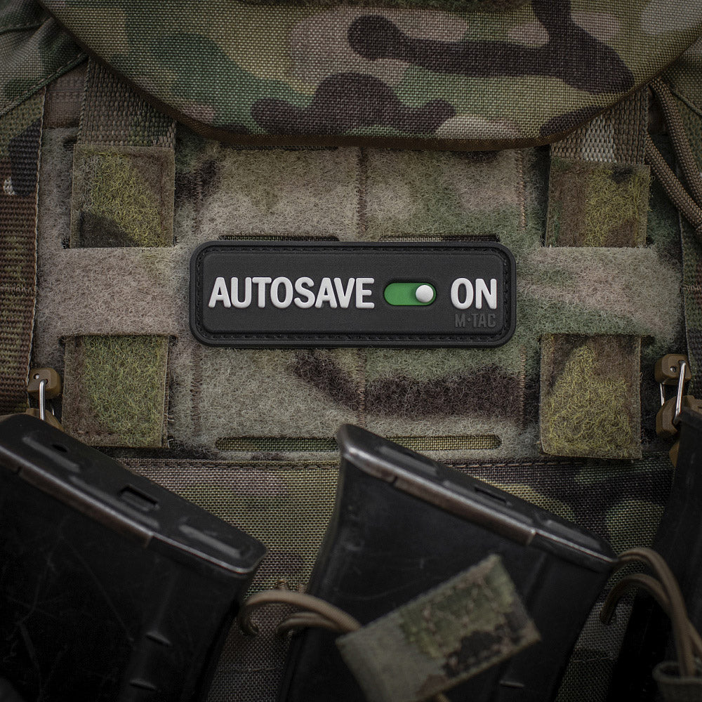 Patch Autosave PVC M-Tac - Black pentru Echipament Tactic