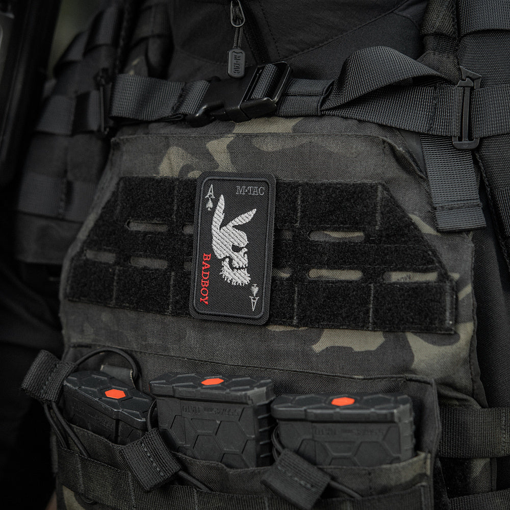 Patch Bad Boy M-Tac - Ace de Pică, Craniu de Iepure, Negru
