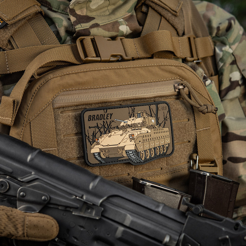 Patch Bradley M-Tac – Emblema Curajului American, PVC