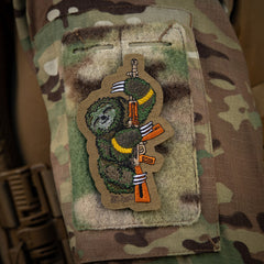 Patch Brodat Leneșul M-Tac - Coyote, Pentru Relaxare Tactică