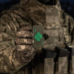 Patch Brodat Lucky Card M-Tac - Trifoi cu Patru Foi Ranger Green