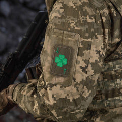 Patch Brodat Lucky Card M-Tac - Trifoi cu Patru Foi Ranger Green
