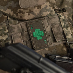 Patch Brodat Lucky Card M-Tac - Trifoi cu Patru Foi Ranger Green