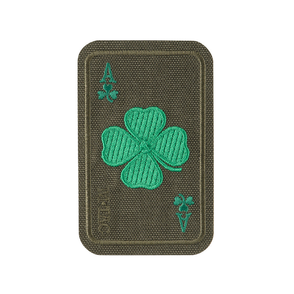 Patch Brodat Lucky Card M-Tac - Trifoi cu Patru Foi Ranger Green