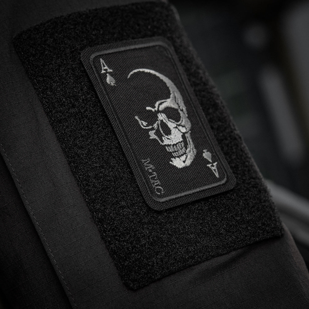 Patch Brodat M-Tac Face of War - Ace de Pică Negru