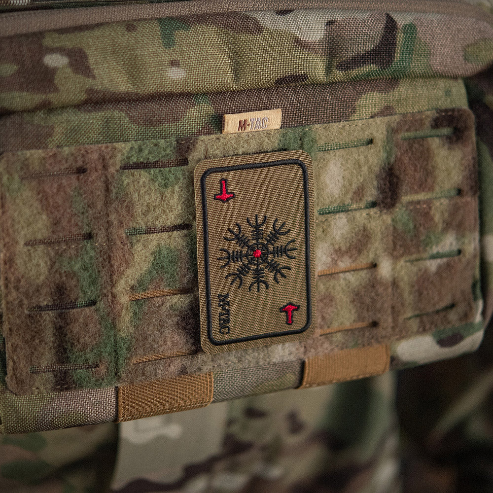 Patch brodat M-Tac Helm of Terror Coyote - Simbol Viking