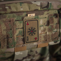 Patch brodat M-Tac Helm of Terror Coyote - Simbol Viking