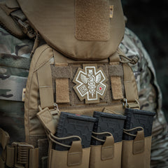 Patch Brodat Paramedic M-Tac - Coyote, cu "Steaua Vieții"