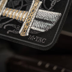 Patch Brodat Sabie Viking M-Tac - Negru, Simbol al Curajului