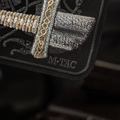 Patch Brodat Sabie Viking M-Tac - Negru, Simbol al Curajului