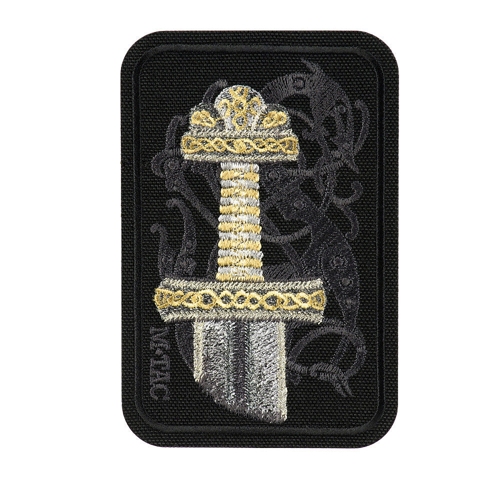 Patch Brodat Sabie Viking M-Tac - Negru, Simbol al Curajului