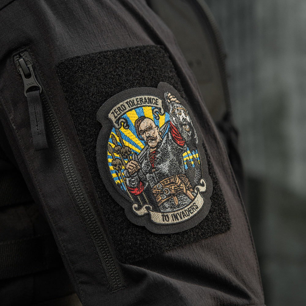 Patch Brodat Zero Toleranță M-Tac - Negru - Spirit Tactic Istoric