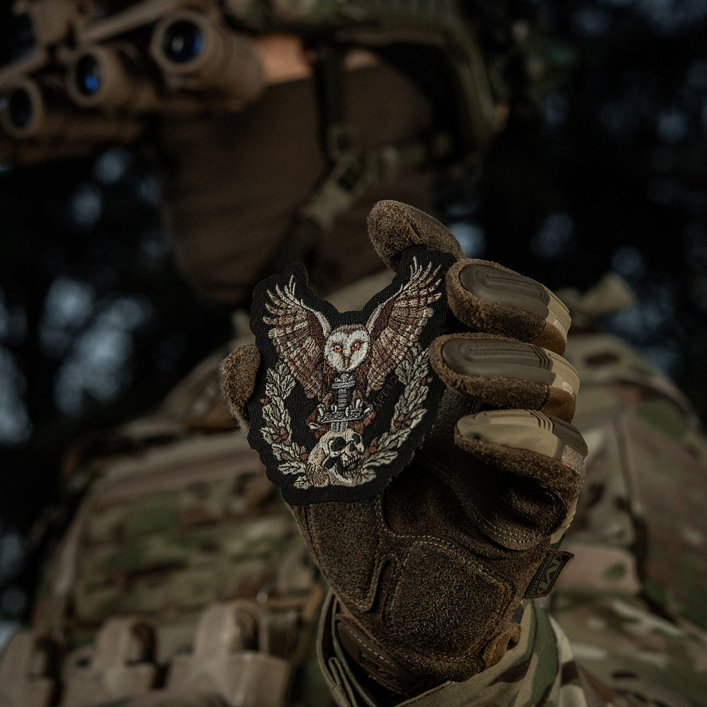Patch Bubo M-Tac - Inteligență Militară, Velcro, Negru