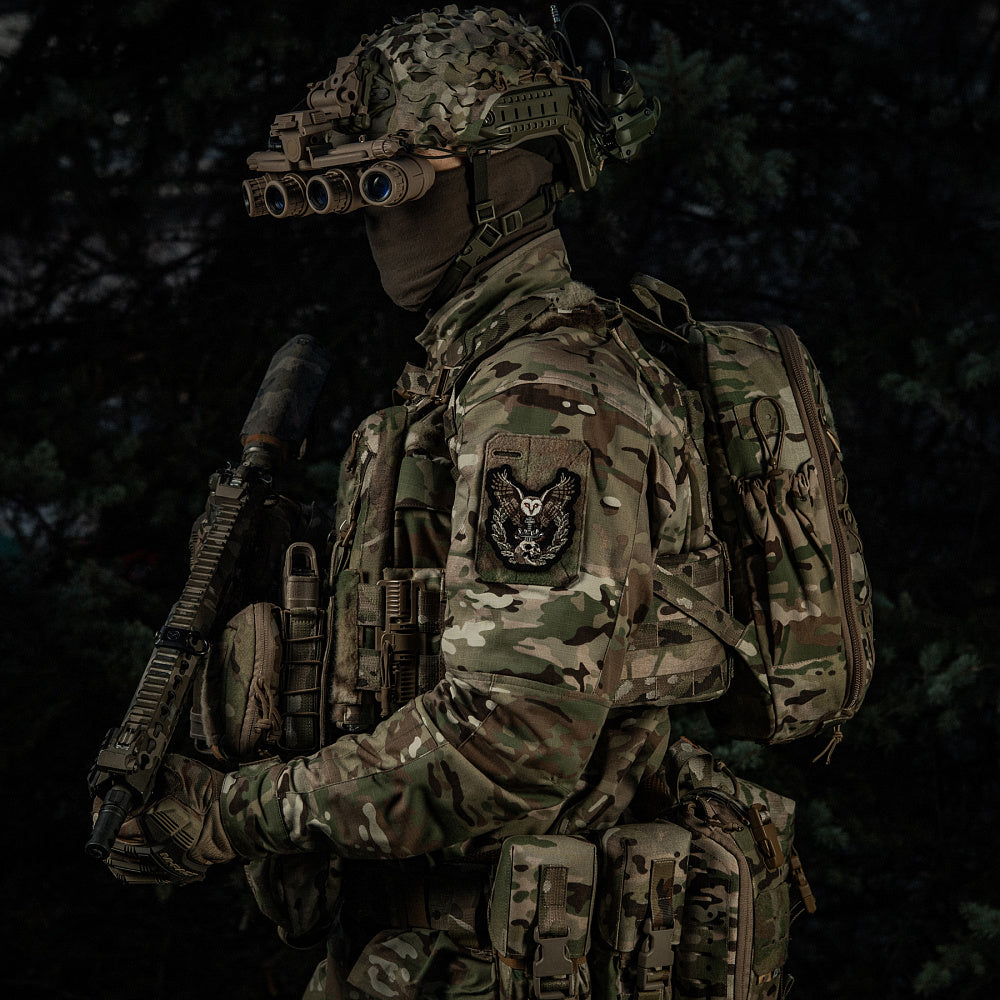Patch Bubo M-Tac - Inteligență Militară, Velcro, Negru