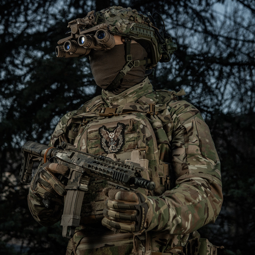 Patch Bubo M-Tac - Inteligență Militară, Velcro, Negru