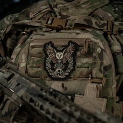 Patch Bubo M-Tac - Inteligență Militară, Velcro, Negru