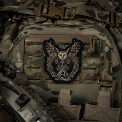 Patch Bubo M-Tac - Inteligență Militară, Velcro, Negru