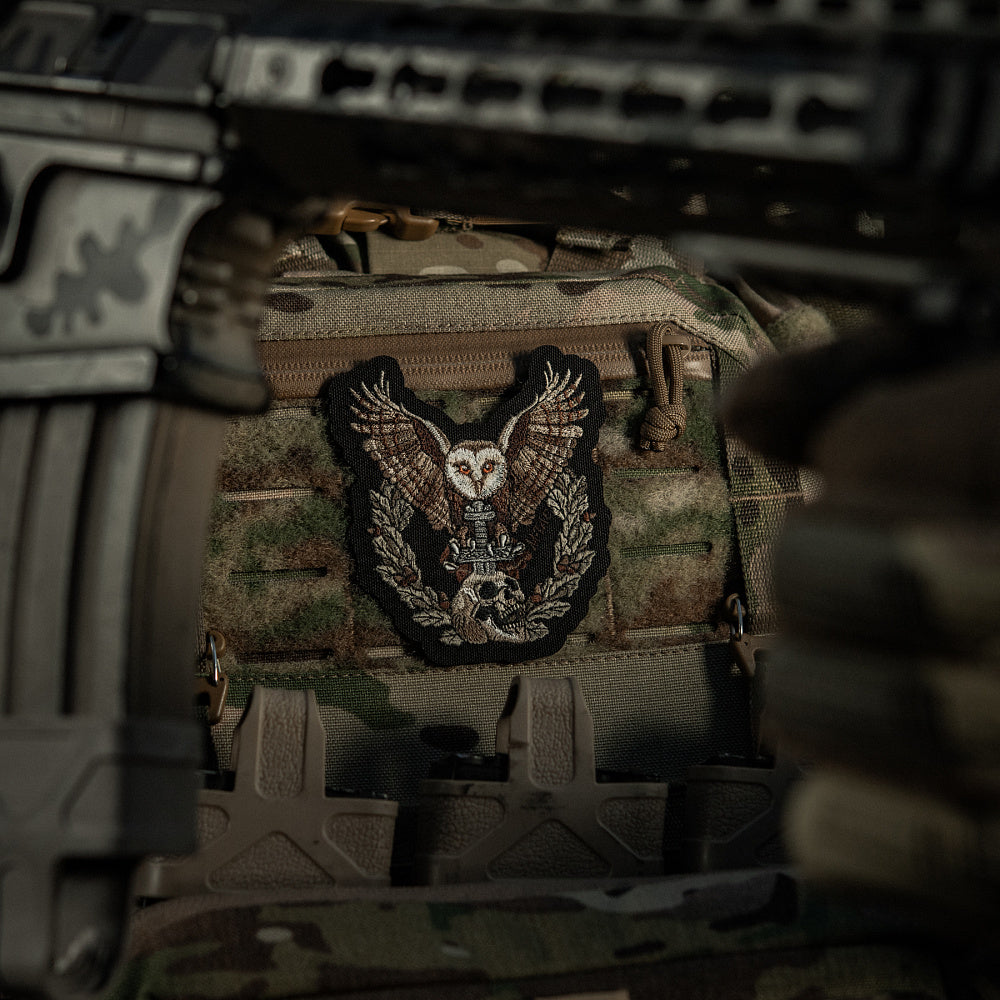 Patch Bubo M-Tac - Inteligență Militară, Velcro, Negru