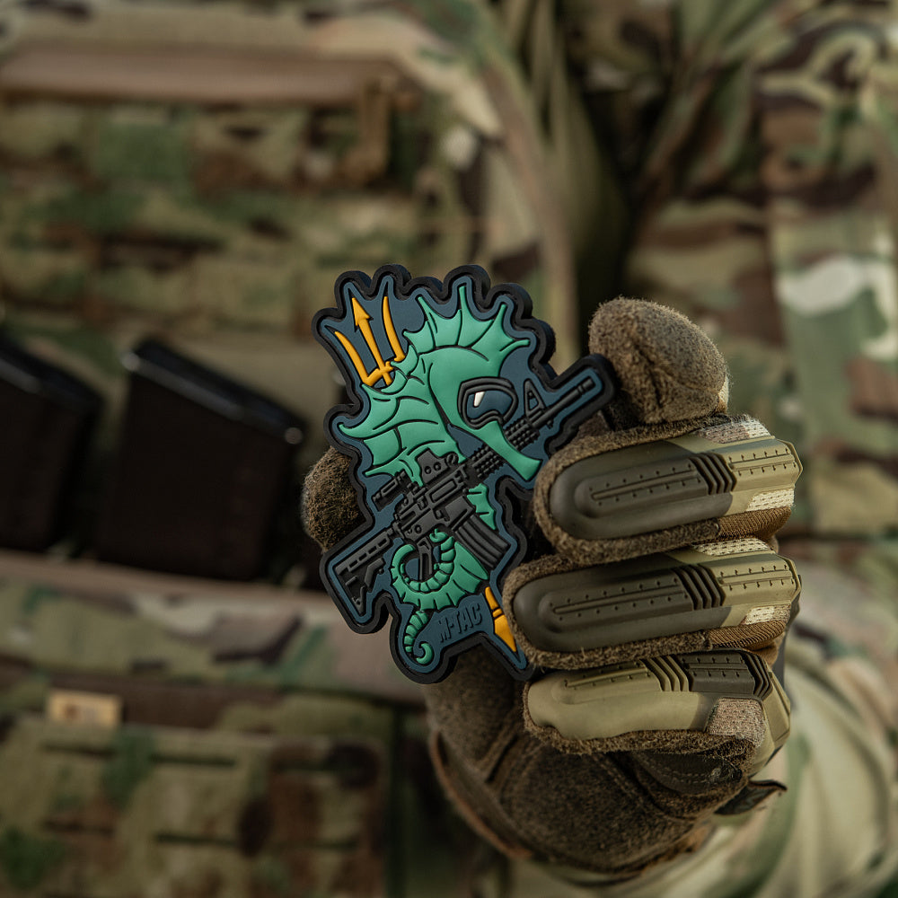Patch Cal de Mare M-Tac - Operațiuni Amfibii Eroice (Albastru)