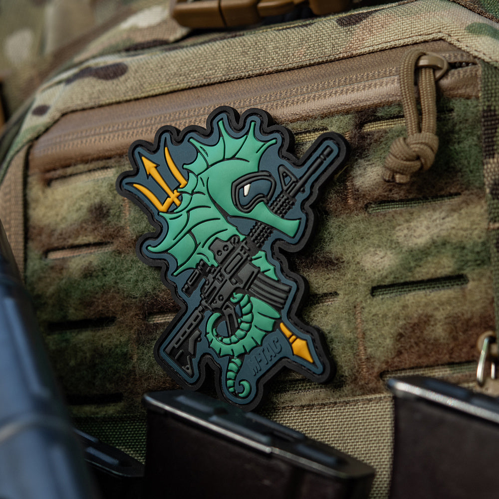 Patch Cal de Mare M-Tac - Operațiuni Amfibii Eroice (Albastru)